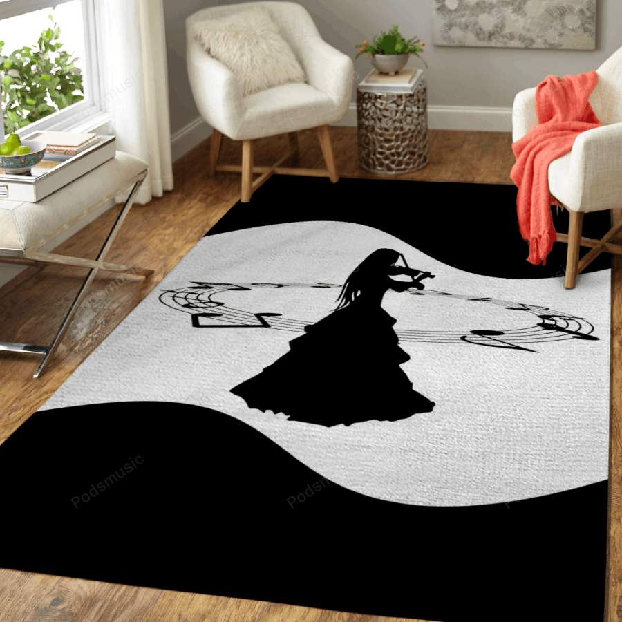 The creative violinist – Music Art For Fans Area Rug Living Room Carpet Floor Decor