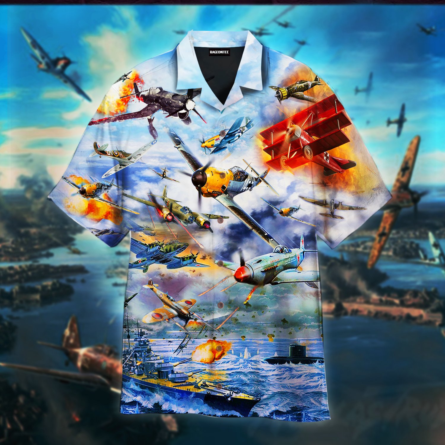 Wwii Aircrafts Pearl Harbor Battle Hawaiian Shirt | For Men & Women | Adult | Wt1049