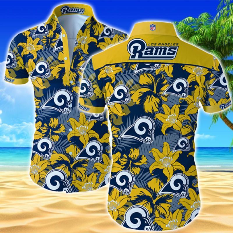 Topsportee Los Angeles Rams Limited Edition Hawaiian Shirt Summer Collection Size S-5Xl