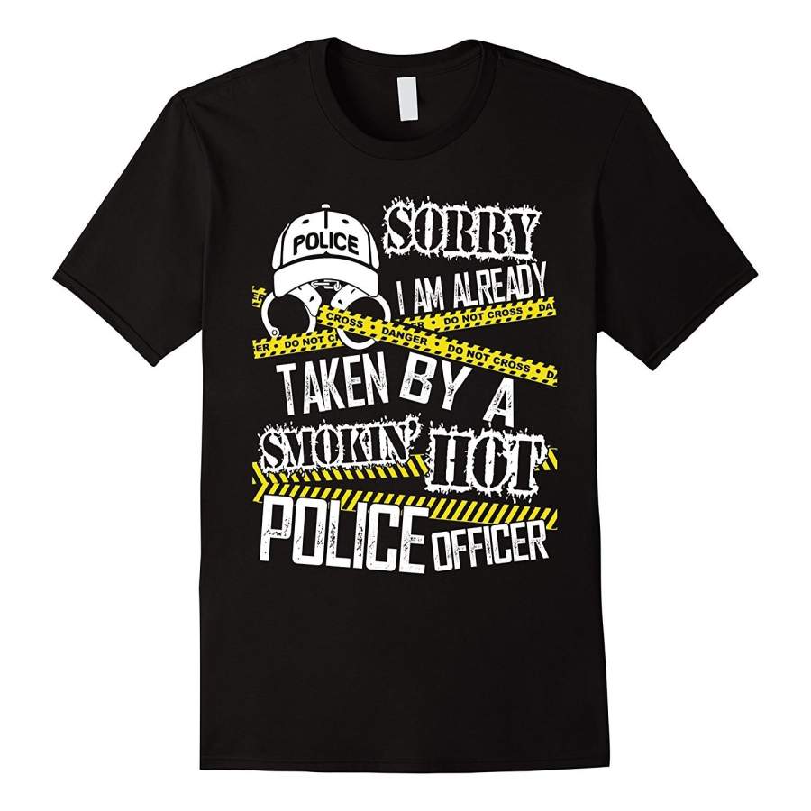 Sorry I’M Already Taken By A Police Officer T Shirt Mens T Shirt Cotton T-Shirts