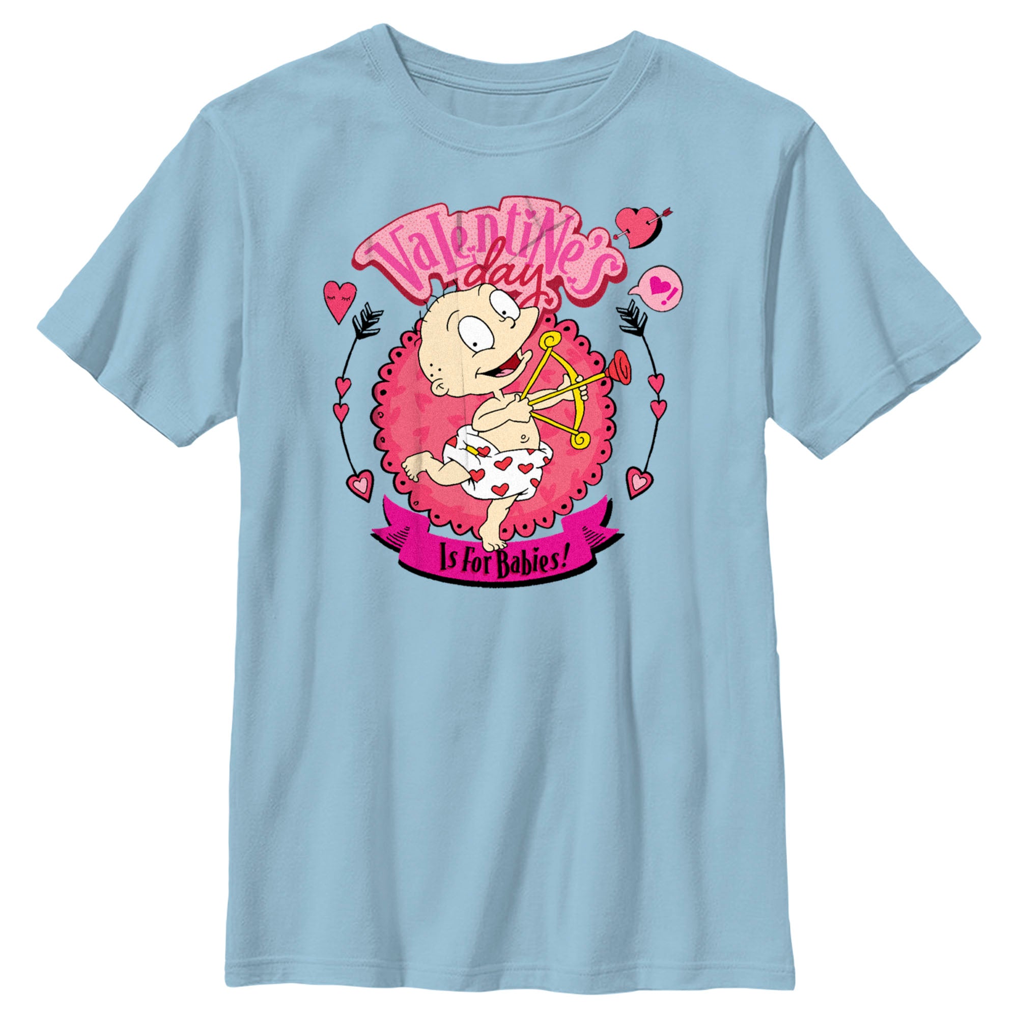 Boy’S Rugrats Valentine’S Day Is For Babies T-Shirt