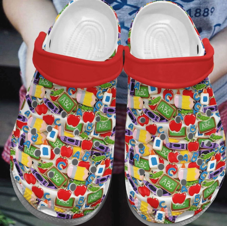 Abc Alphabet Teacher Back To School Clog Shoes #Dh