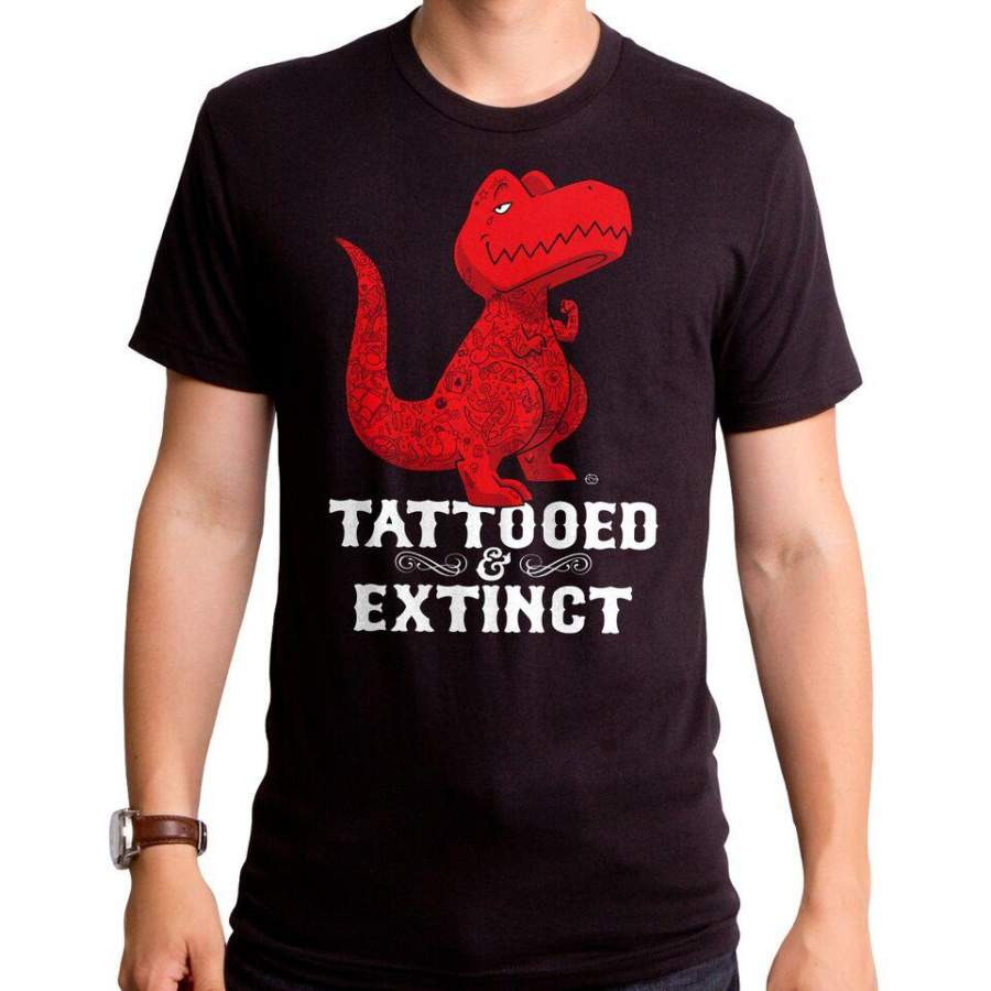 Tattooed T-Rex T-Shirt / Funny Tattoo Tyrannasaurus Rex Tee