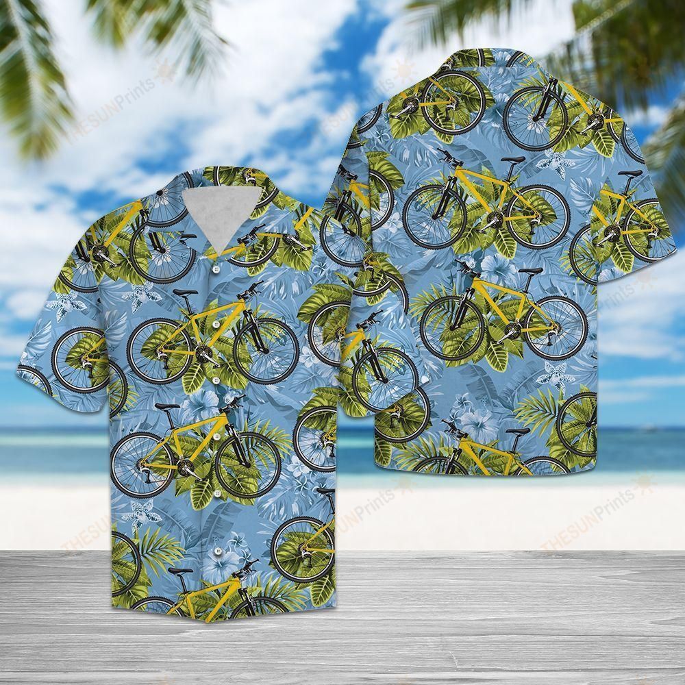 Biking Tropical Hawaiian Shirt Ha71383