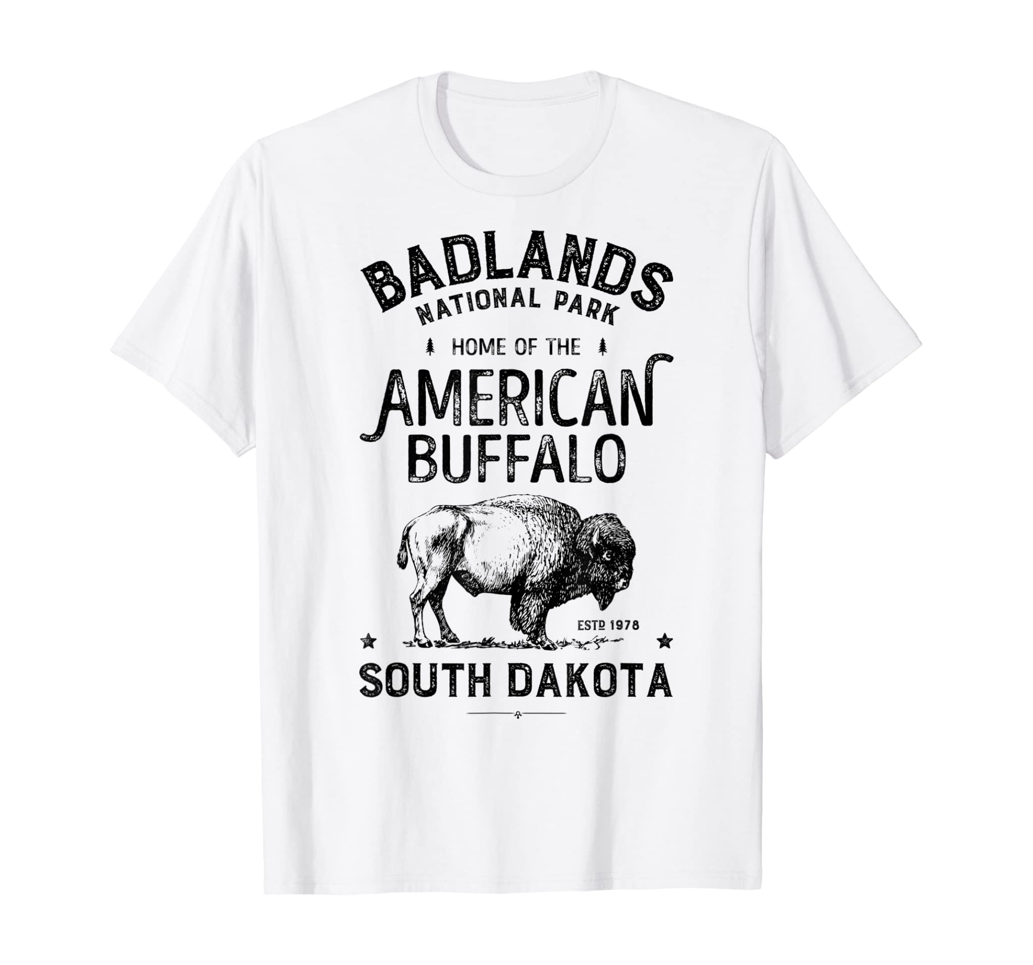 Badlands National Park T shirt Buffalo Bison South Dakota