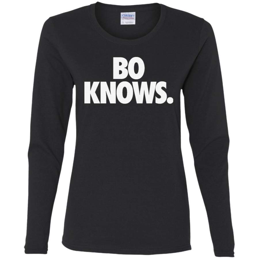 AGR Bo knows Ladies’ Cotton LS T-Shirt