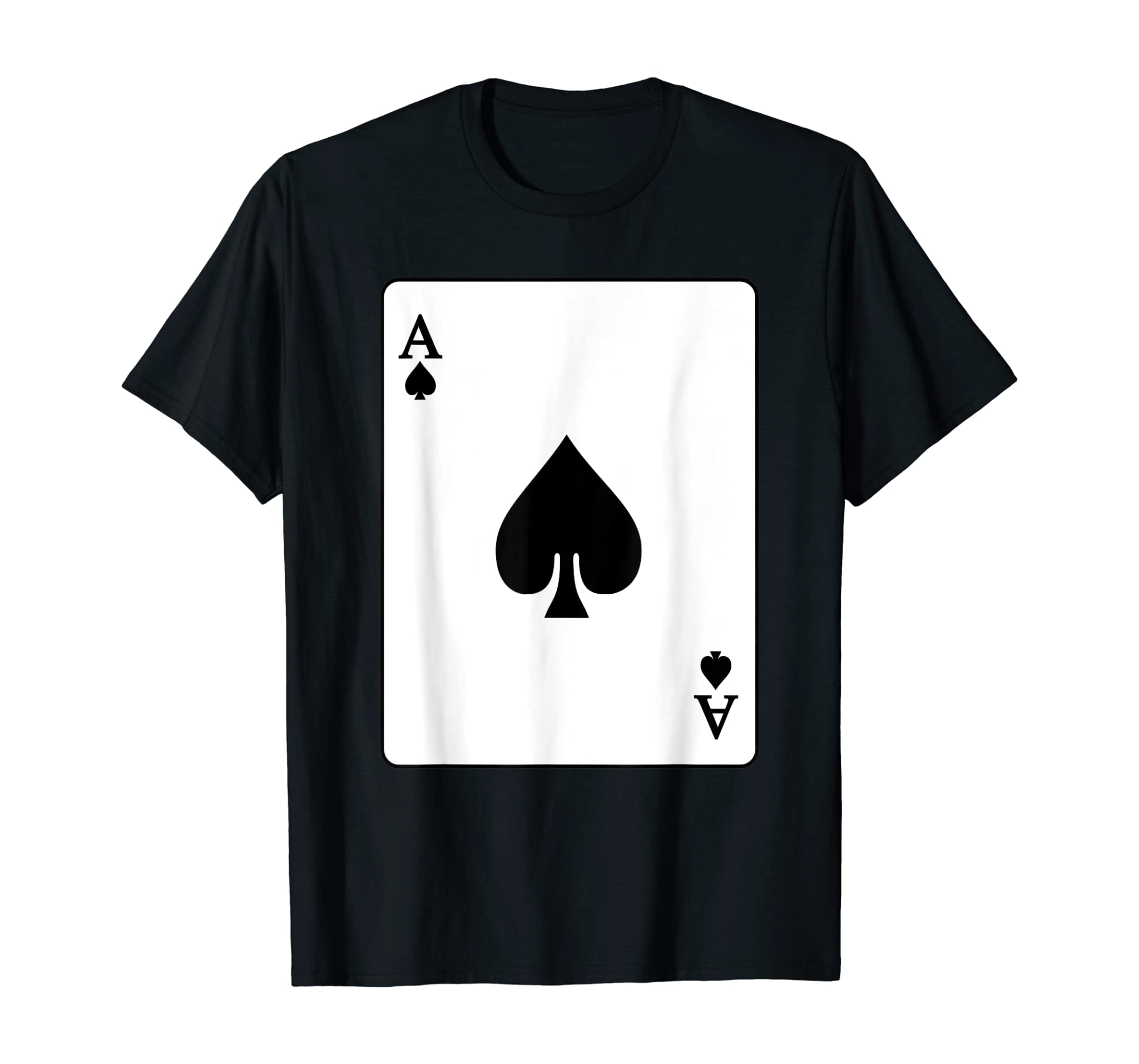 Ace Of Spades Playing Card T-Shirt Poker Player Costume