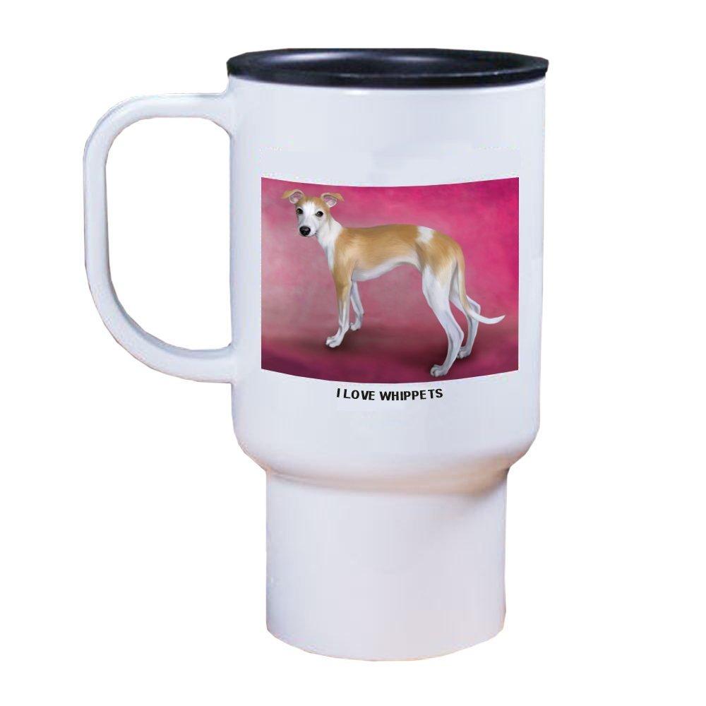 Whippet Puppy Dog Travel Mug