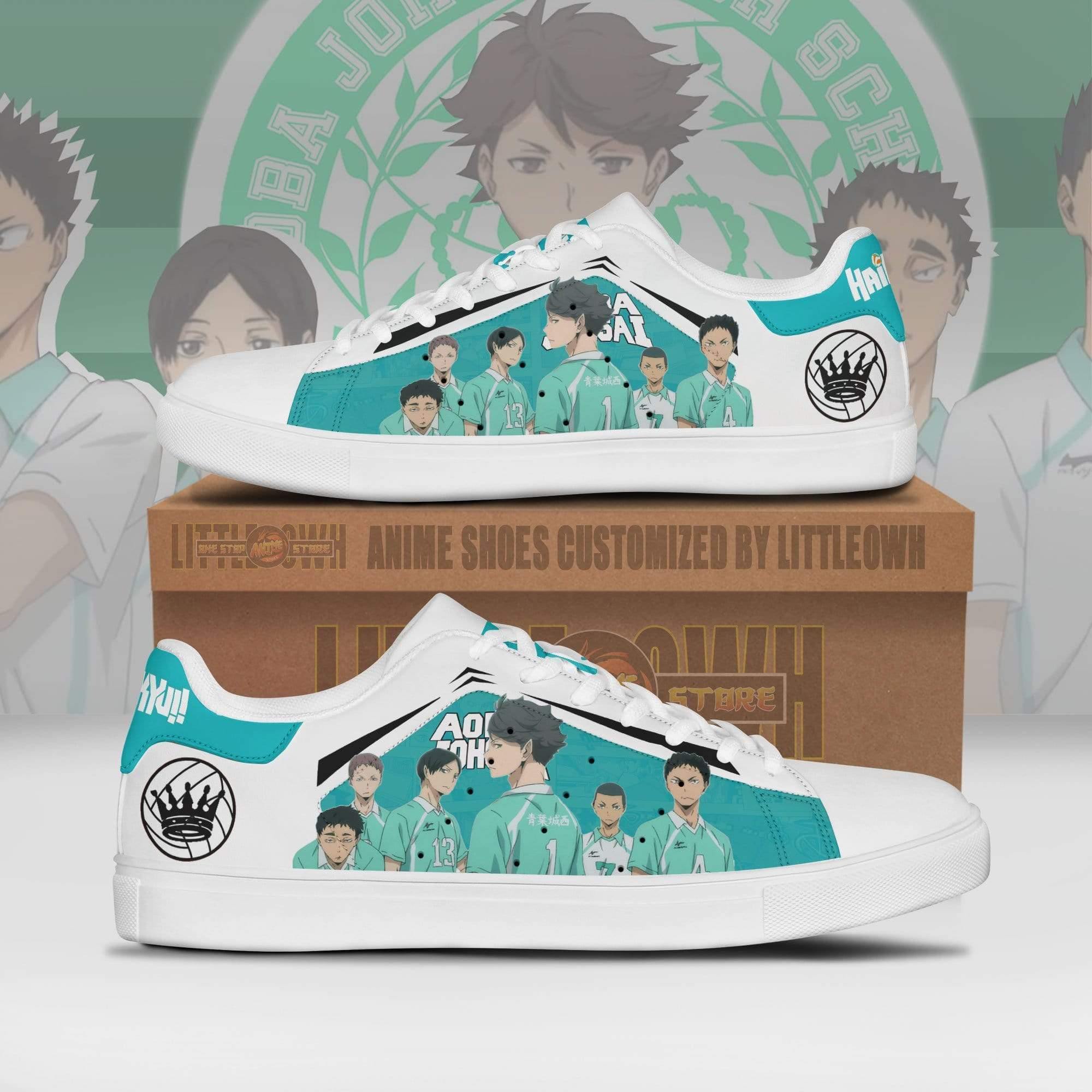 Aoba Johsai High Sneakers Custom Haikyuu!! Anime Skate Shoes