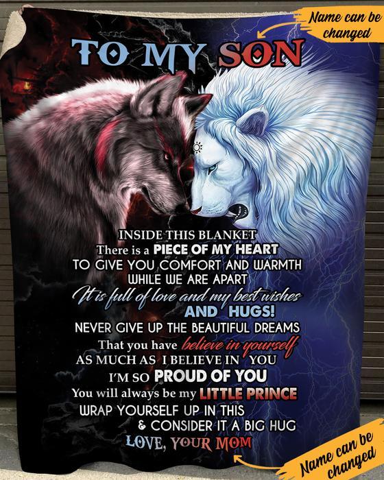 Wolf And Lion Blanket Inside This Blanket There Is Piece Of My Heart To Give You Comfort And Warmth While We Are Apart