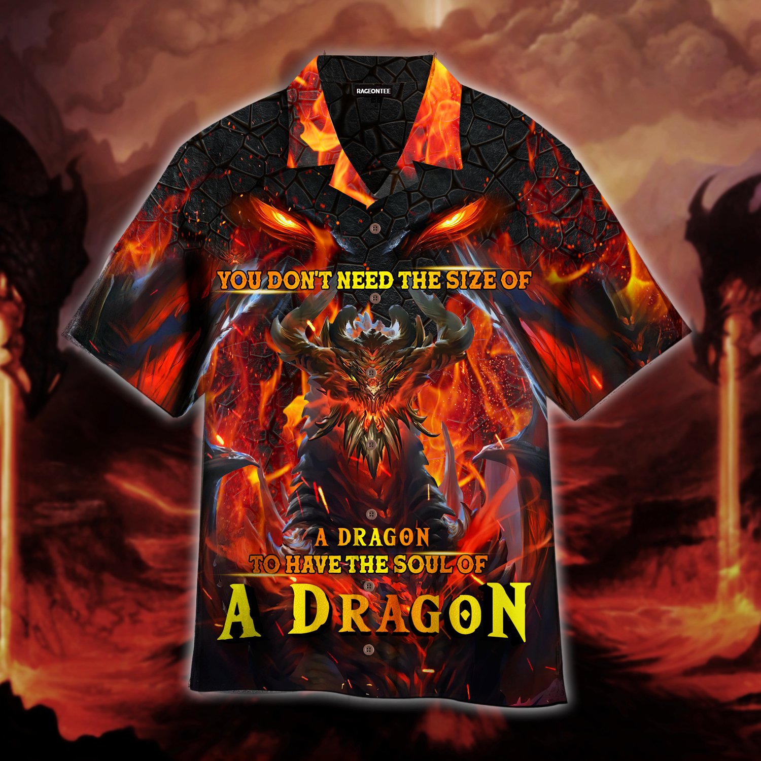 You Don’T Need The Size Of A Dragon To Have A Soul Of A Dragon Hawaiian Shirt | Unisex | Adult | Hw4641