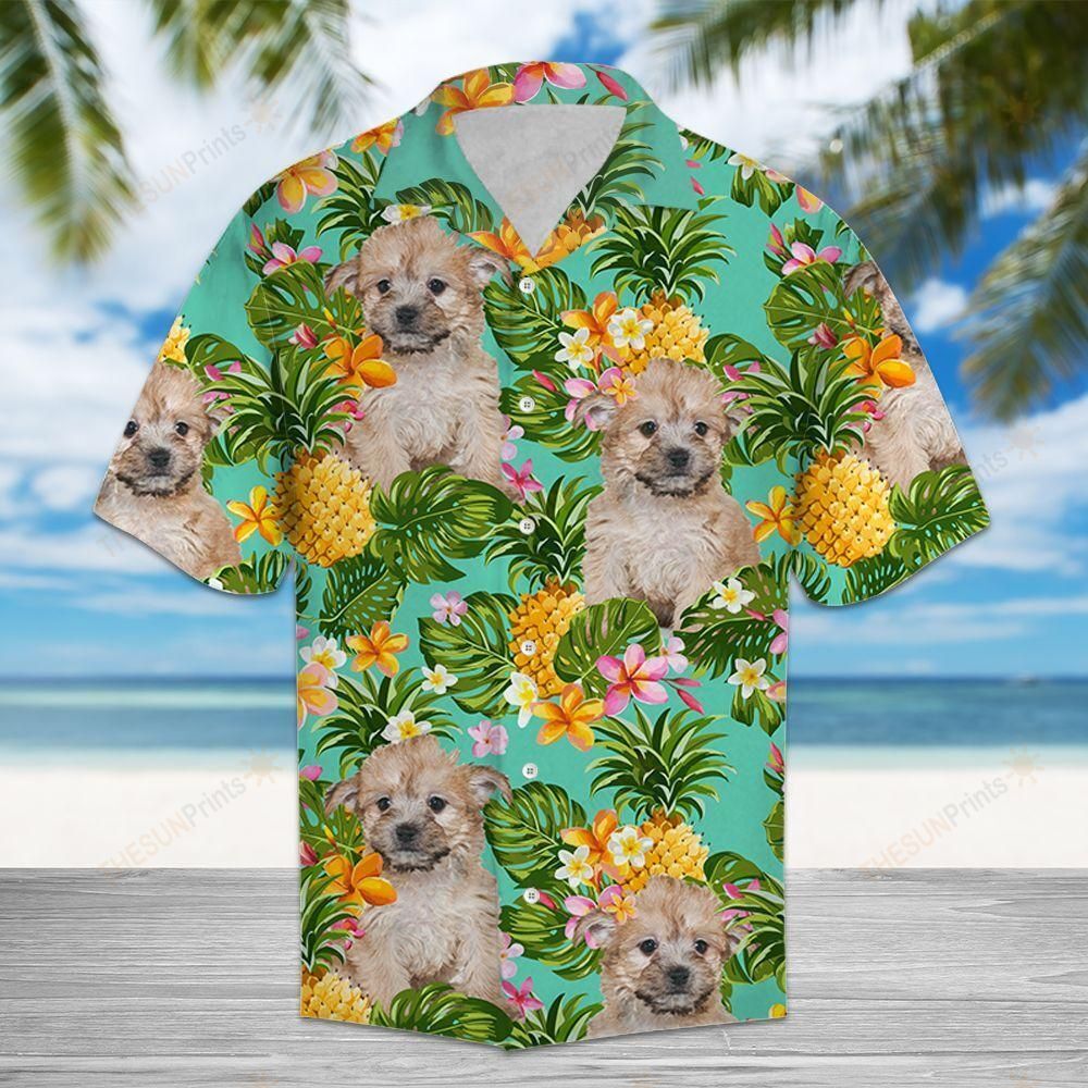 Tropical Pineapple Yorkie Poo Hawaiian Shirt Ha38329