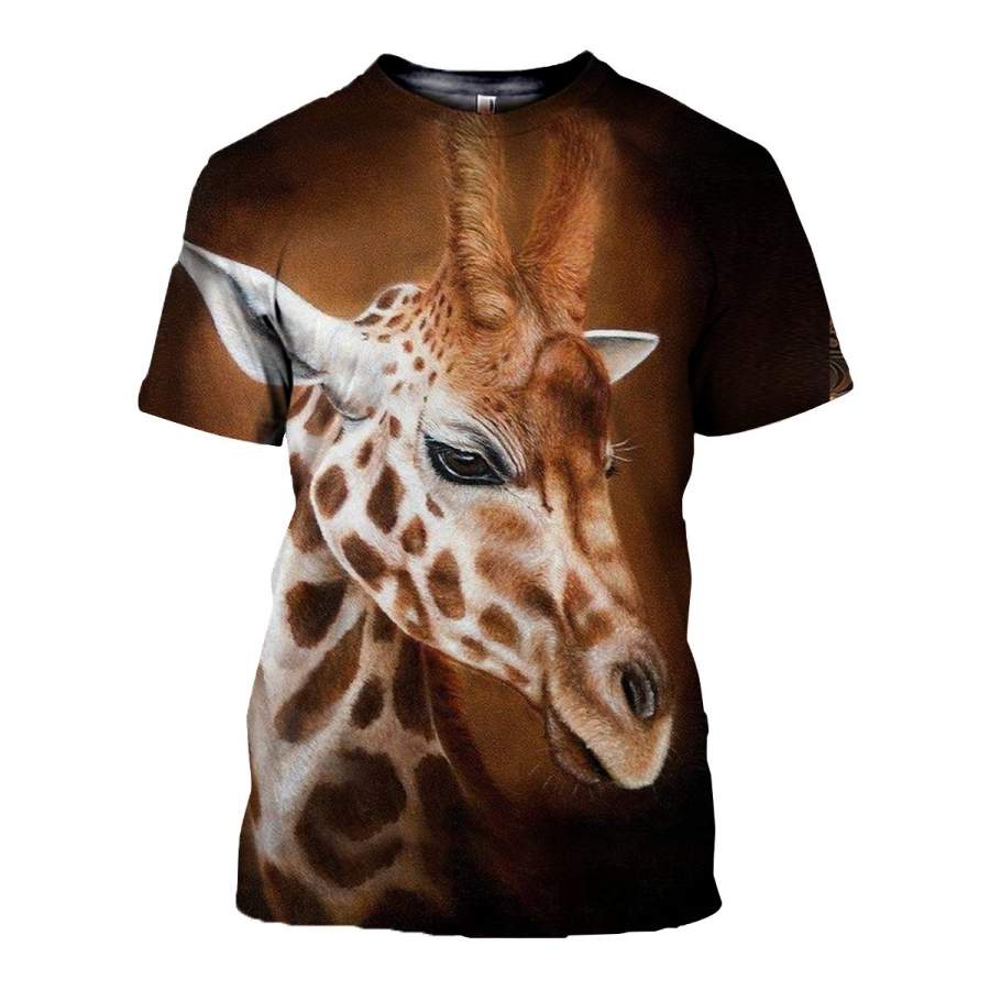 3D All Over Printed Giraffe T Shirt Hoodie 2612