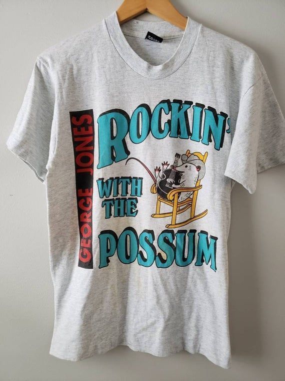 George Jones Rockin With The Possum True Vintage Country Shirt Legend Country Hits Ou Shirt