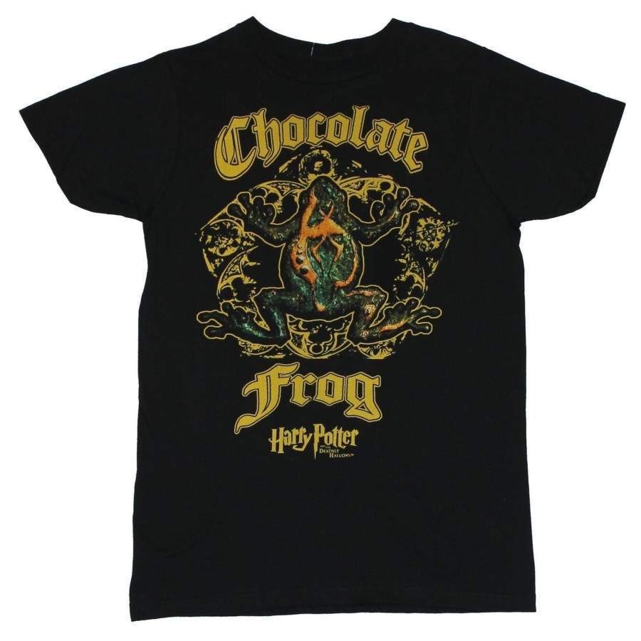 Chocolate Frog Crest on Black Men’s Short Sleeve T-Shirt