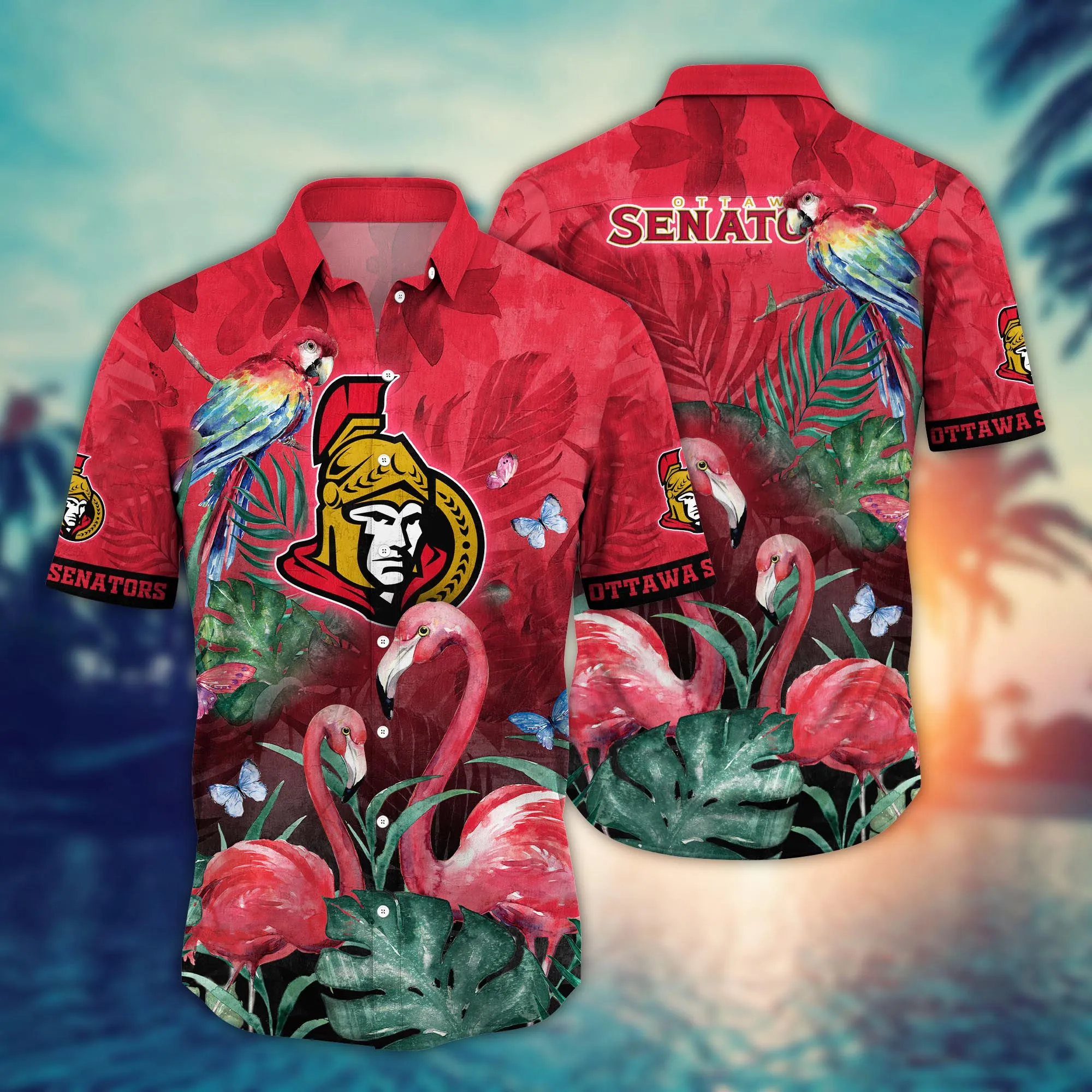 Ottawa Senators Nhl Hawaiian Shirt Sunscreen Aloha Shirt