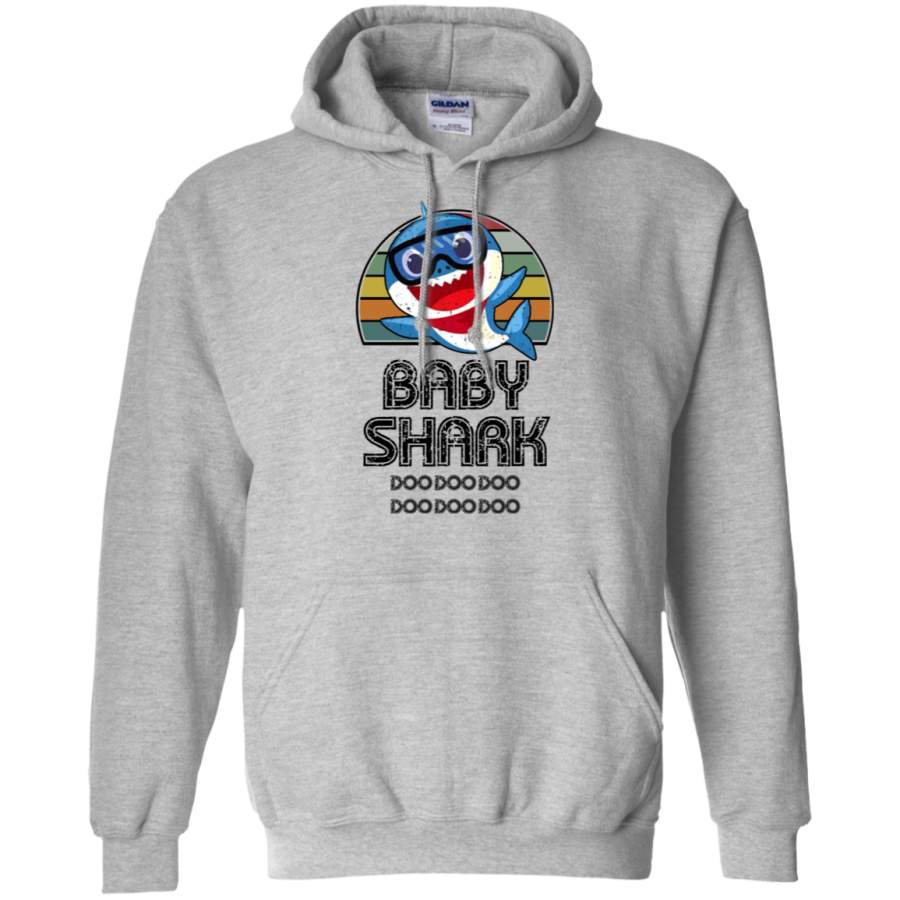 AGR Baby Shark Retro (Boy)_2 Gildan Pullover Hoodie