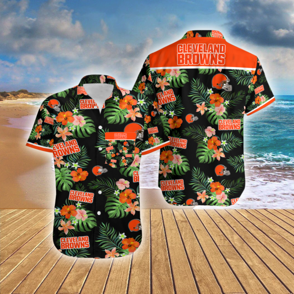 Hawaiian Shirt Island Cleveland Browns Summer Button Up Ha62961