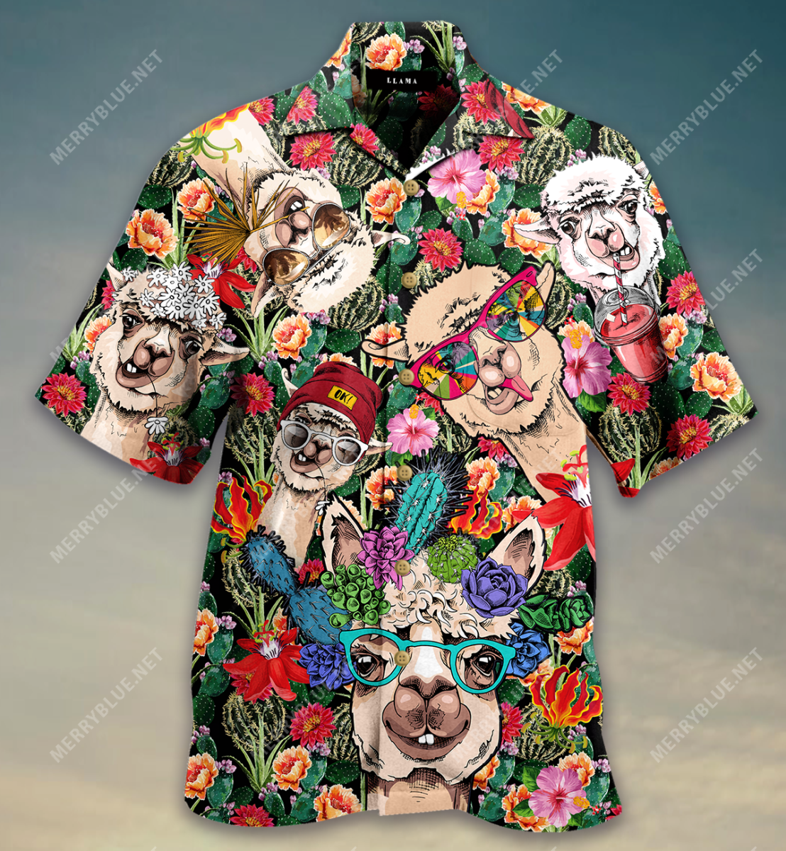 Llamazing Tropical Llama Hawaii Shirt Ha62080