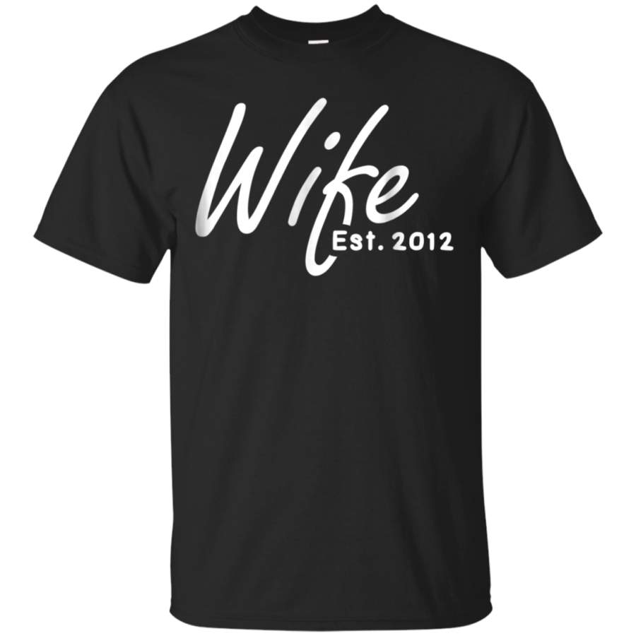 AGR 6th Wedding Anniversary Gift For Her – Wife Est 2012 Shirt