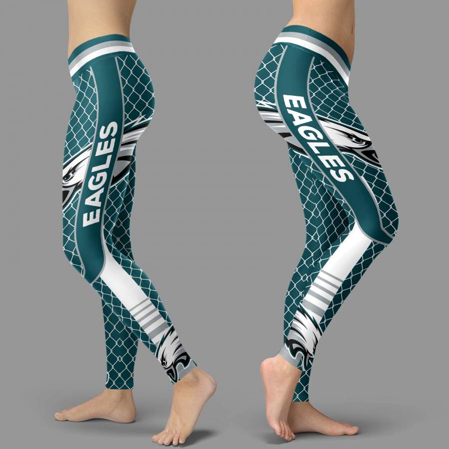 Single Small Line Circle Stylish Fashion Philadelphia Eagles Leggings