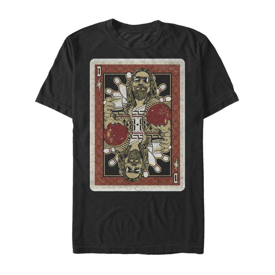 The Big Lebowski Men’s Dude Playing Card  T Shirt