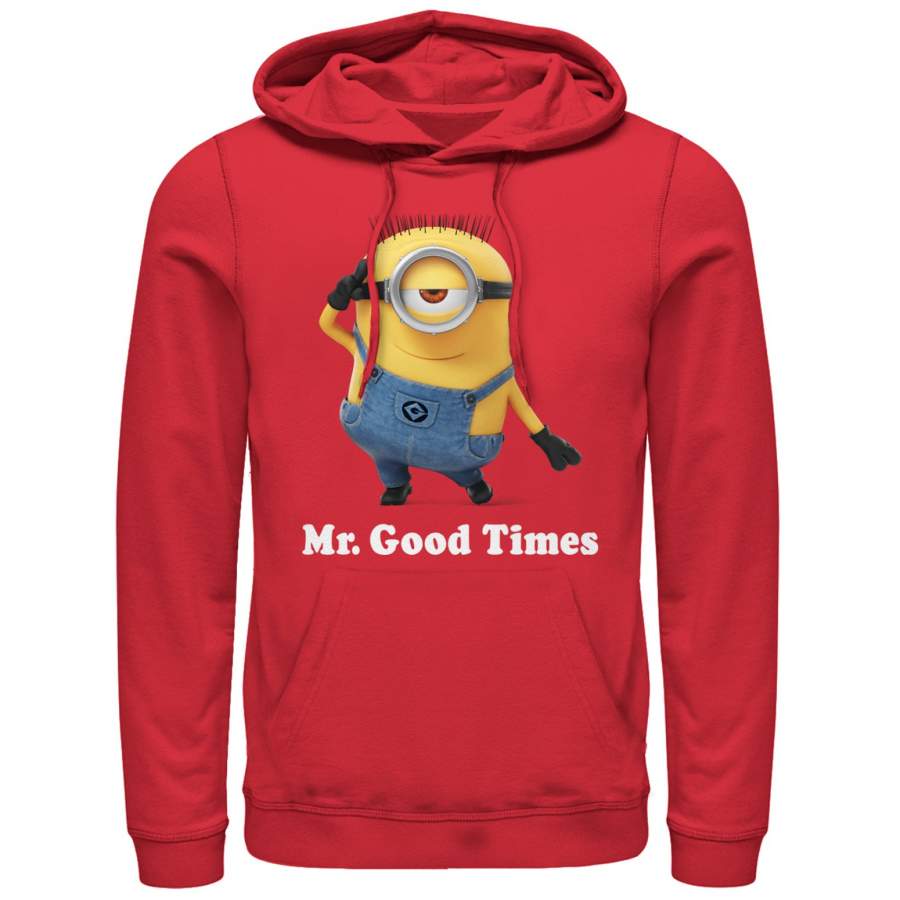 Despicable Me Men’s Minion Mr. Good Times  Lightweight Hoodie