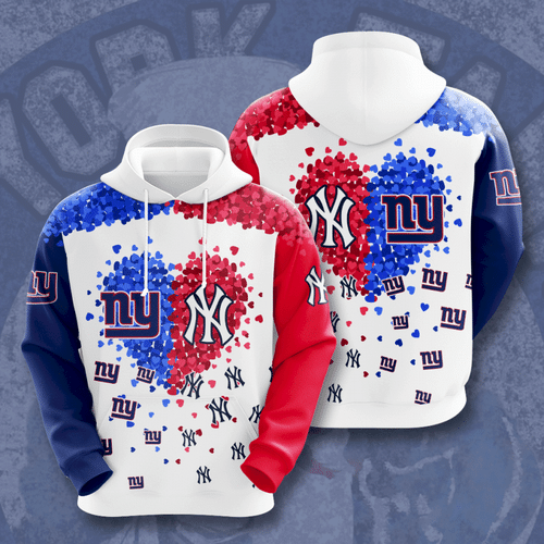 New York Giants Vs New York Yankees 25 Unisex 3D Hoodie Gift For Fans