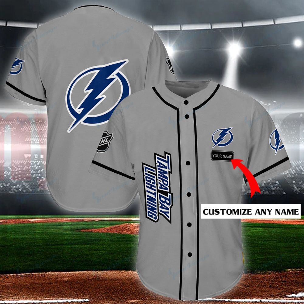 Tampa Bay Lightning Personalized Baseball Jersey Shirt 129