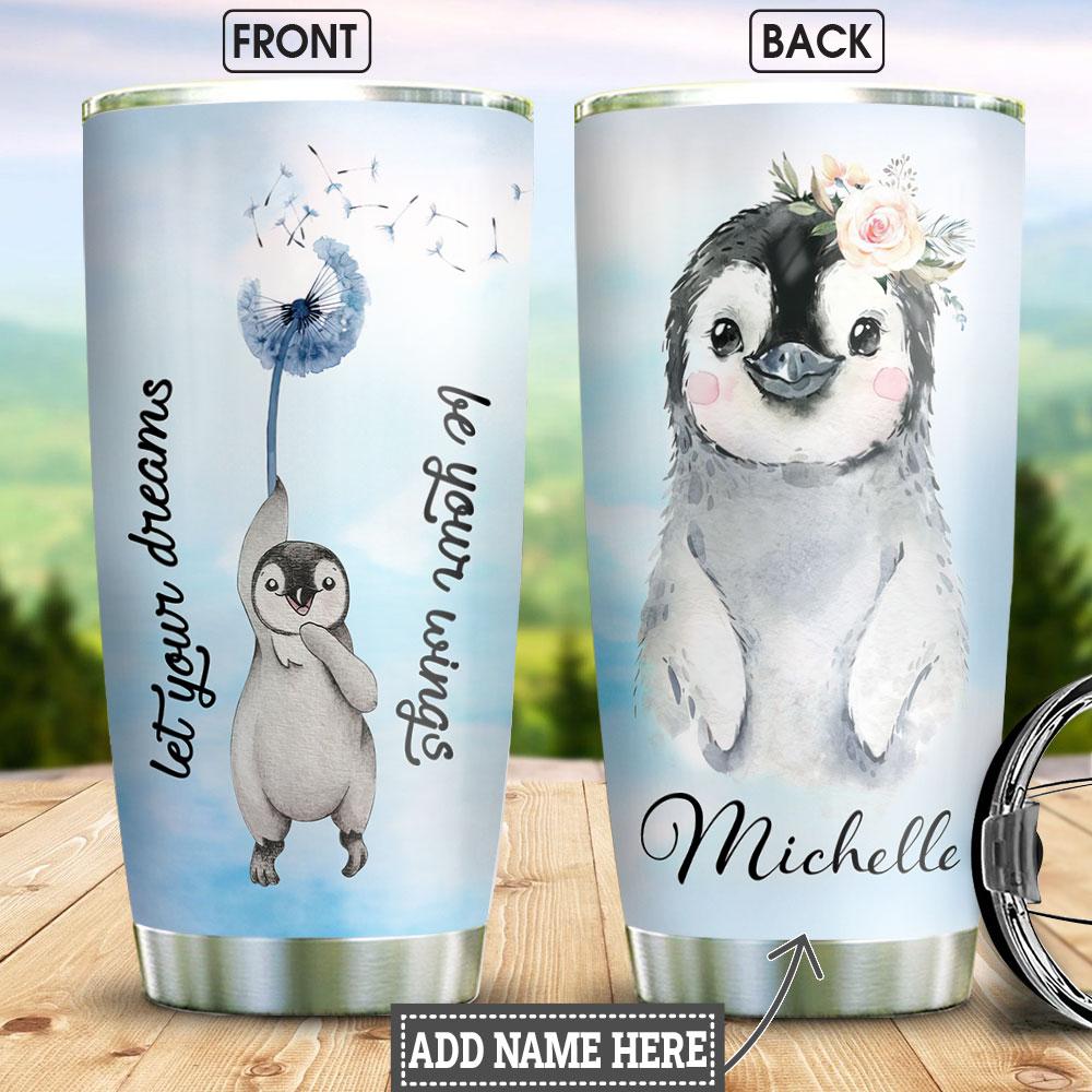 Penguin Dandelion KD4 Personalized HHAZ1604005Z Stainless Steel Tumbler