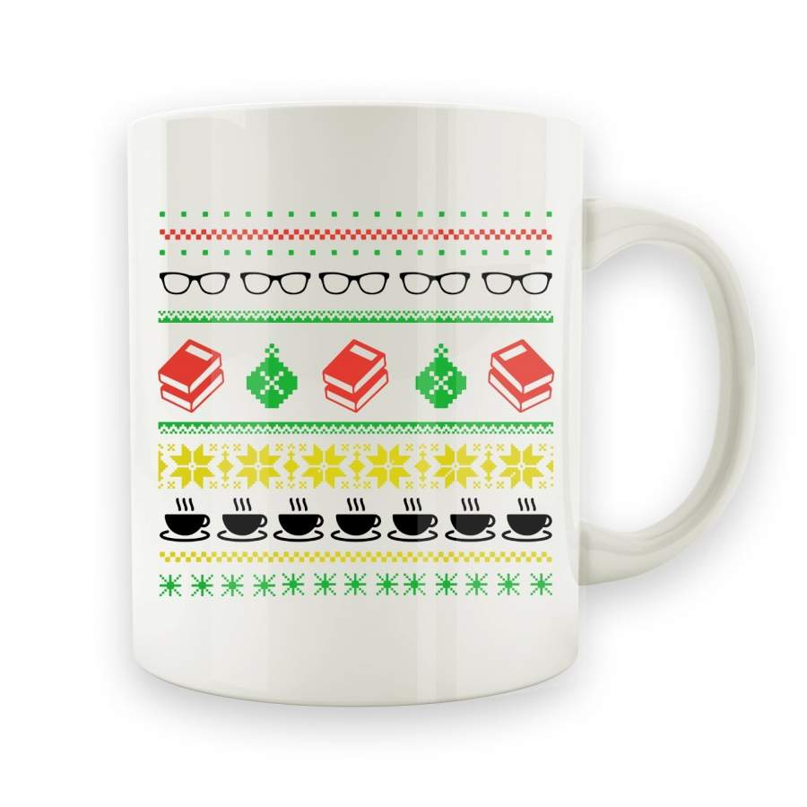 Books Ugly Christmas Sweater – 15oz Mug