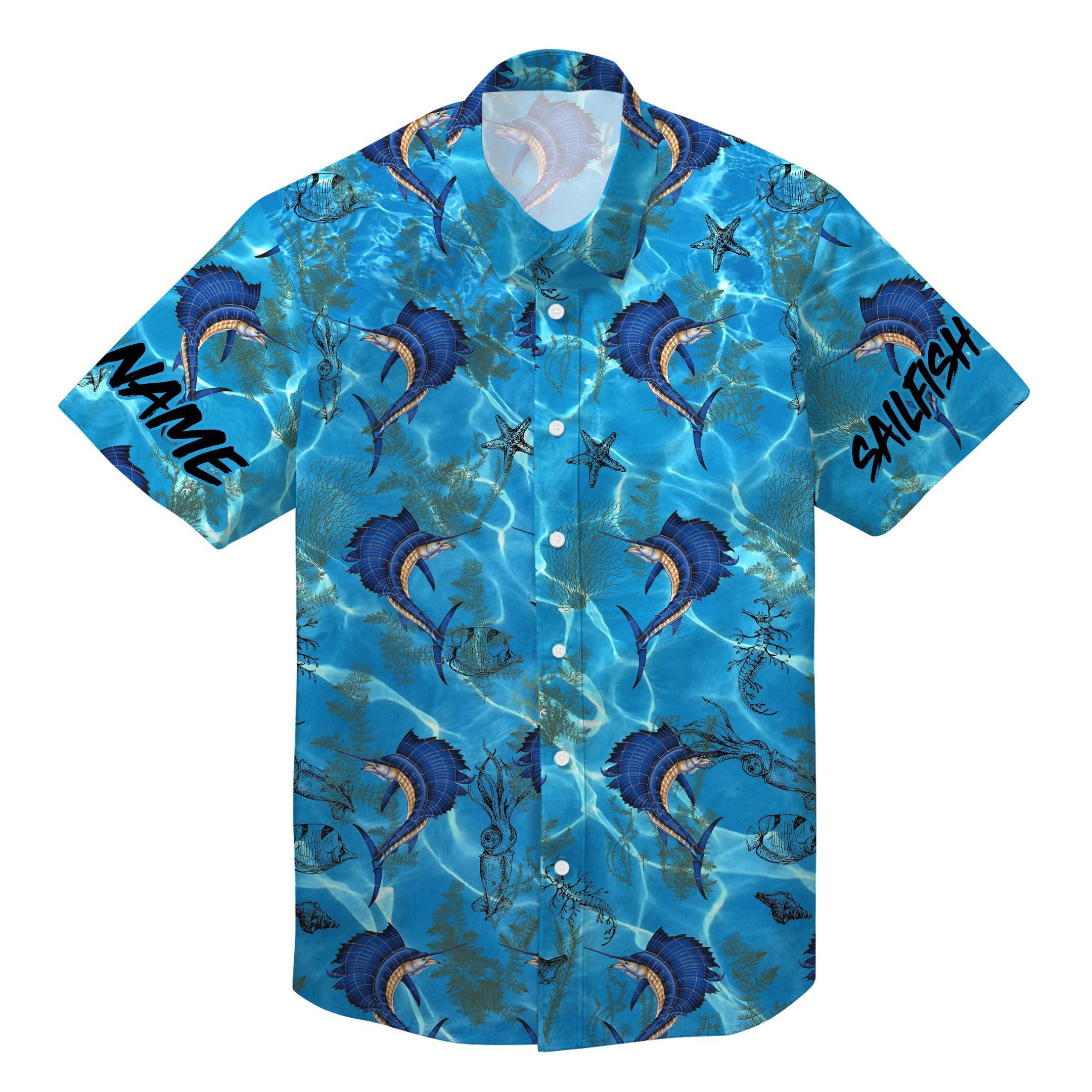 Get Now Sailfish Fishing Hawaii Tshirts All Over Custom Name Shirts Personalized Gift T Ha36220