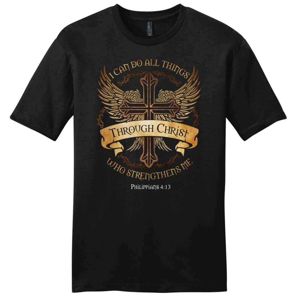 Philippians 4:13 I Can Do All Things Through Christ Mens Christian T-Shirt