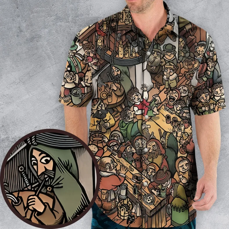 Baggins Magnificent Party Lord Of The Rings Hawaiian Shirt