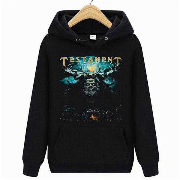 Testament Dark Roots of Earth Men Metal Band Music Hoodie