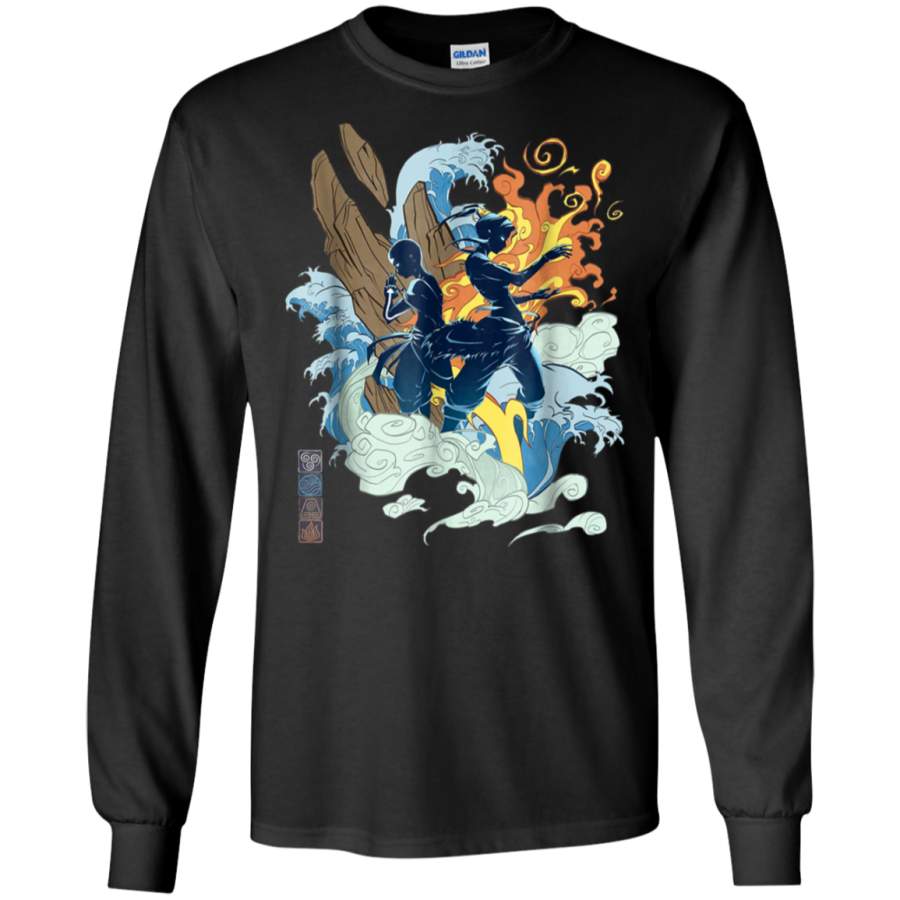 AGR Avatar The Last Airbender Aang And Korra Shirt LS