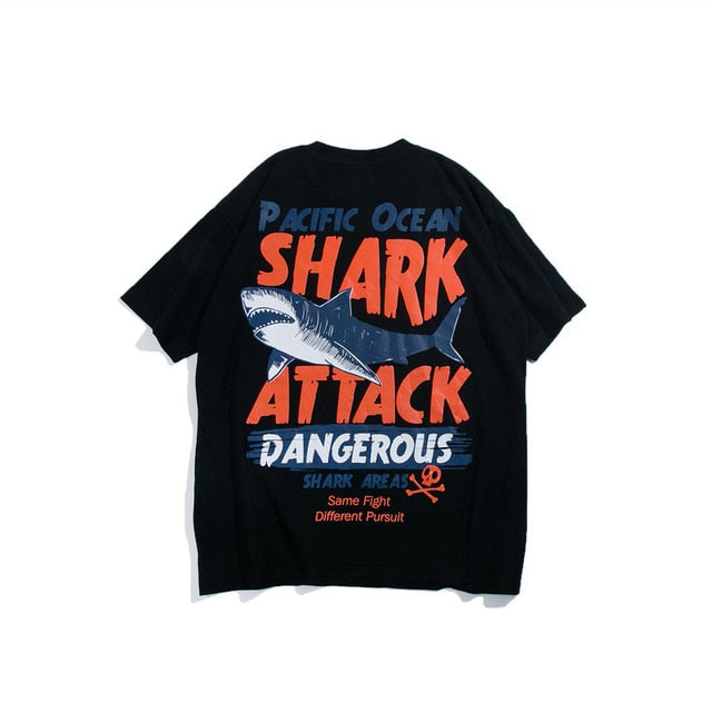 Shark Attack Print Tee