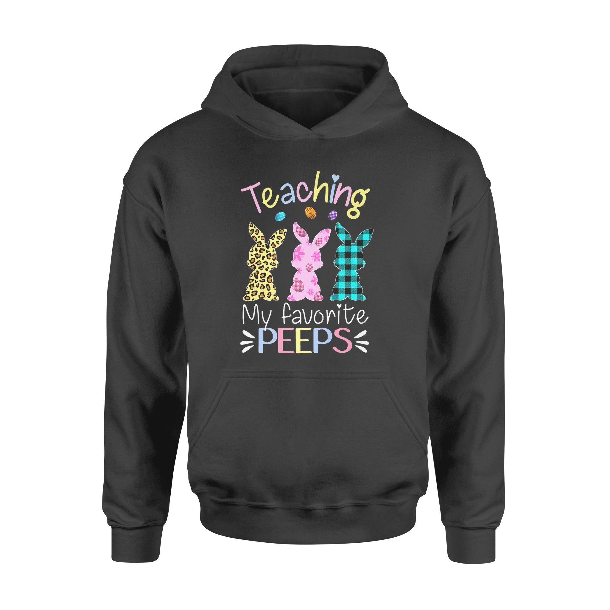 Teaching My Favorite Peeps Teacher Easter Egg Leopard – Standard Hoodie