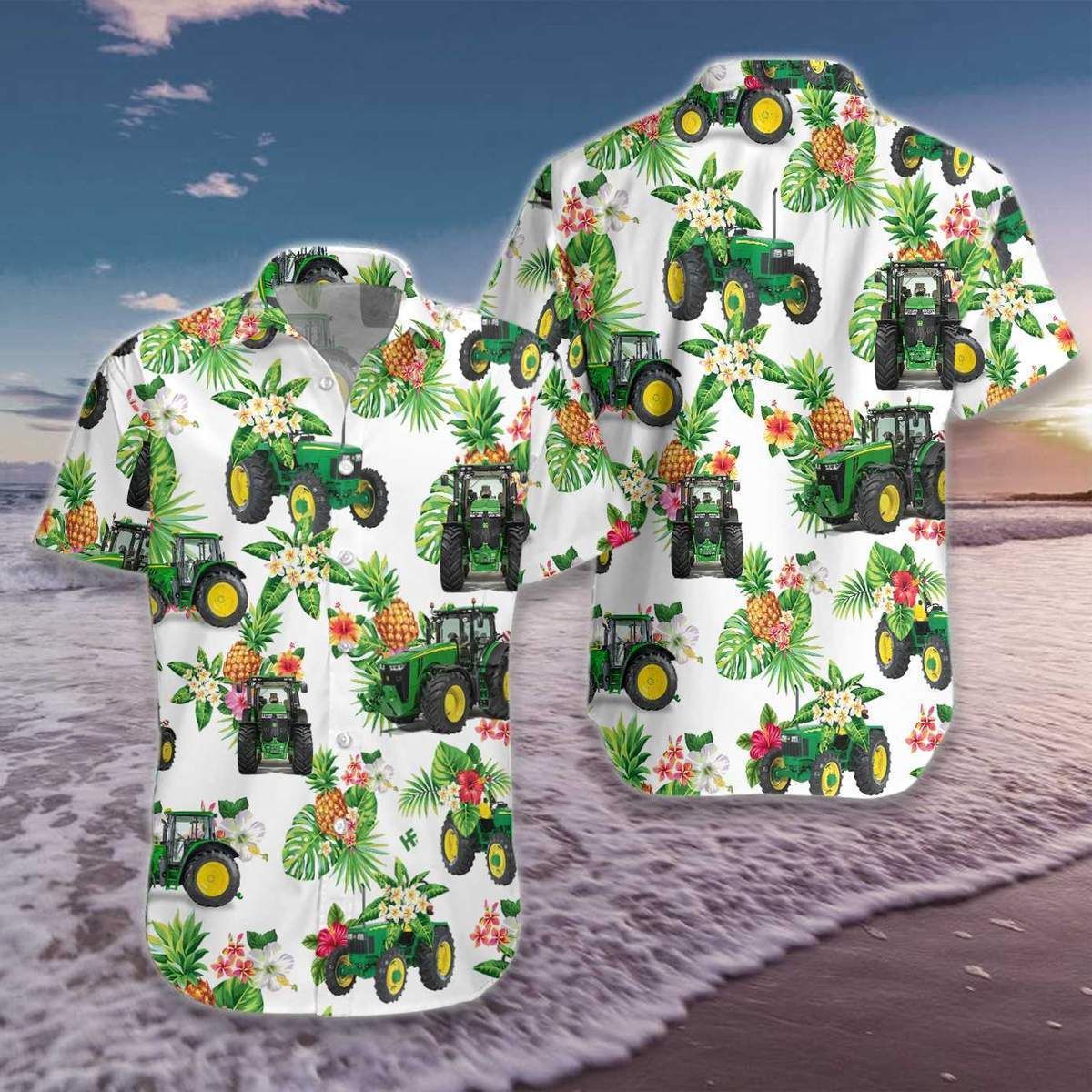 Shop Hawaii Aloha Shirts Tractor Floral Ha25893