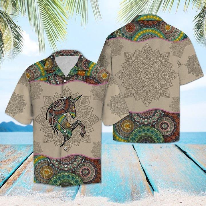 Unicorn Mandala Hawaii Shirt For Men And Women Ha75456