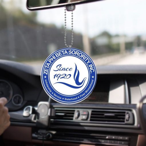 Zeta Phi Beta Since 1920 Zpb Dove Symbol Logo Car Hanging Ornament