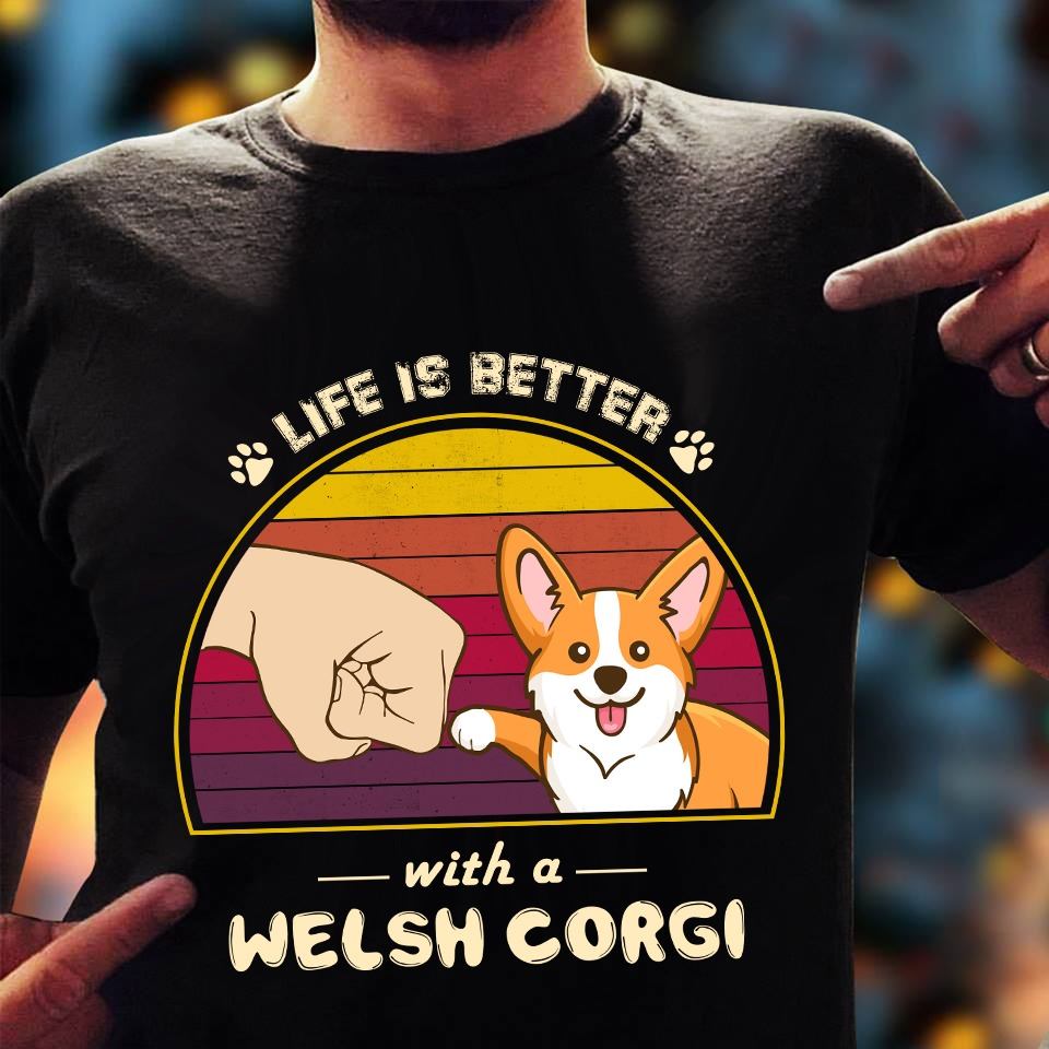 Life Is Better With A Welsh Corgi Standard Men T-shirt