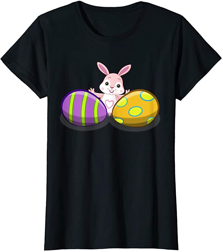 Womens Women Happy Easter Bunny Squad design T-Shirt