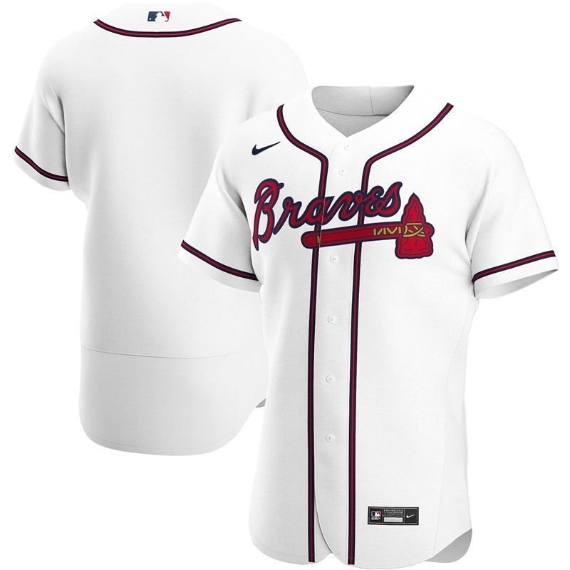 Alanta Braves 2020 MLB White Jersey 3