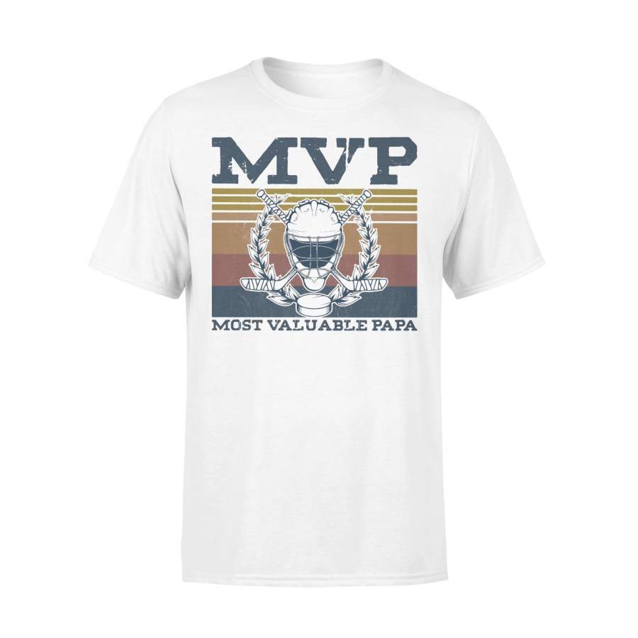 Mvp Most Valuable Papa Hockey Vintage T-shirt