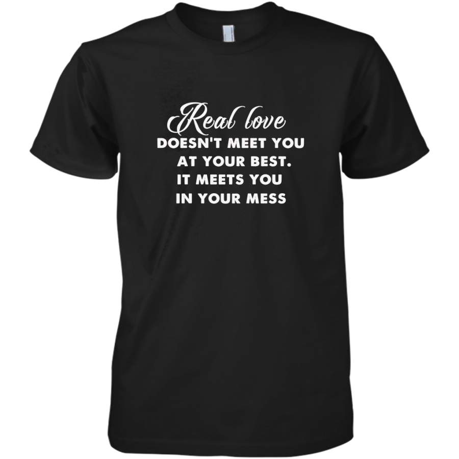 Real love funny quotes for valentine Men’s Premium T-Shirt