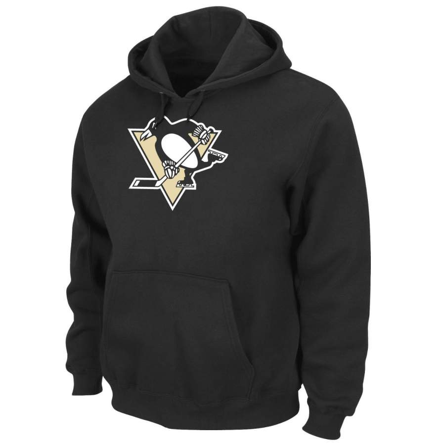 Penguins Hockey Tek Patch Black Pullover Sweatshirt