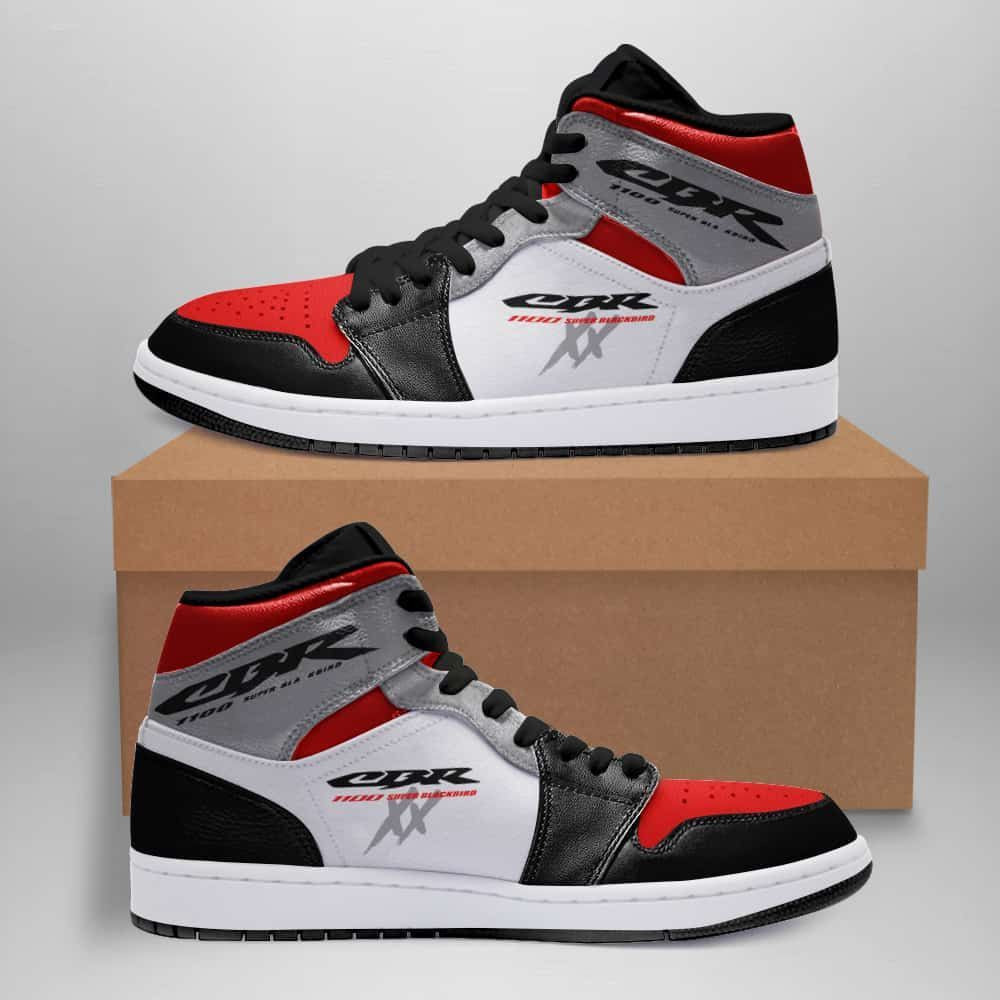 Honda Cbr1100Xx Super Blackbird Air Jordan 1 High Printing Shoes Sneaker