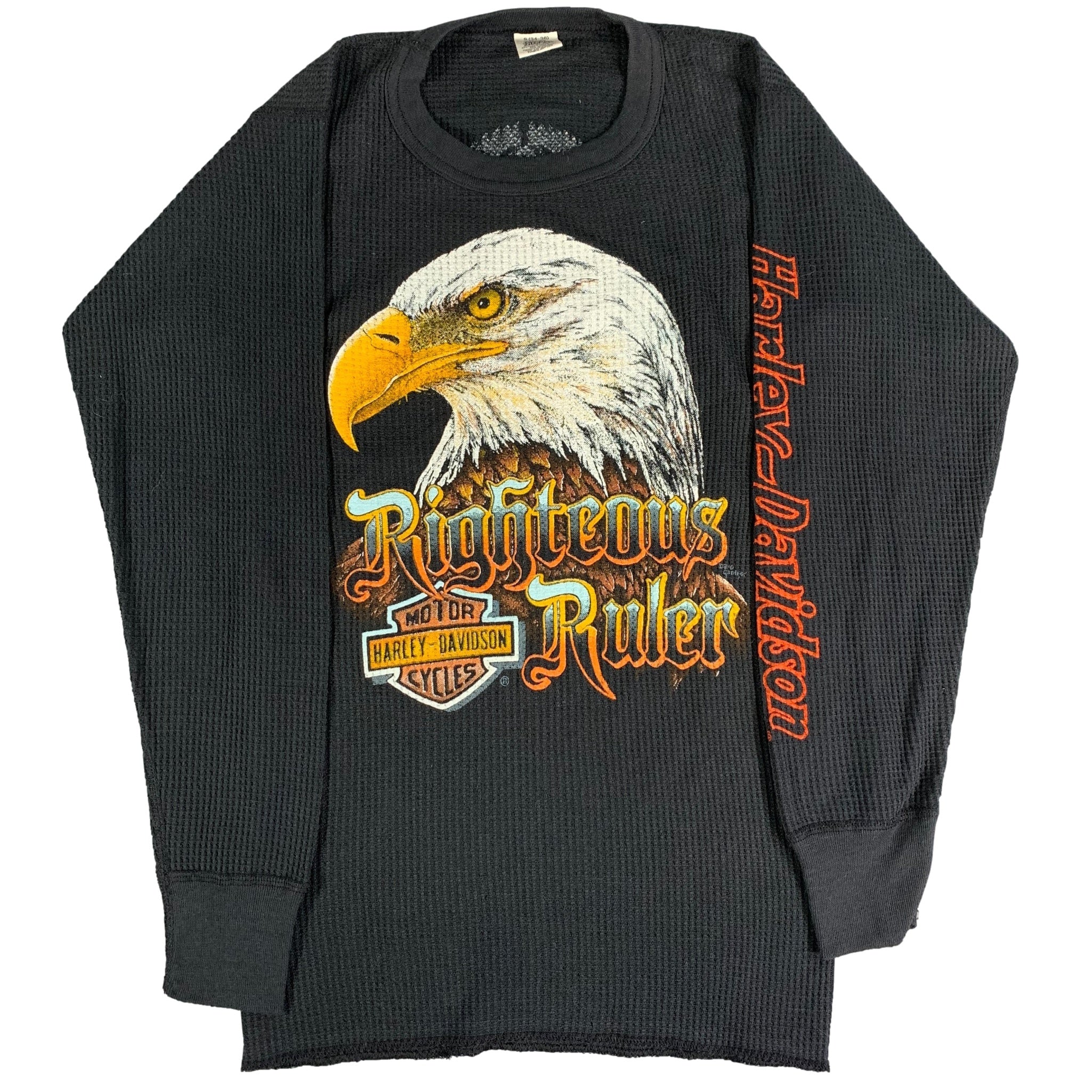 Vintage Harley-Davidson “Righteous Ruler” Thermal Shirt