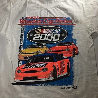 Vintage Nascar T-shirt, Nascar 2000, Winston Cup Series, L, Ralli Roots 9220